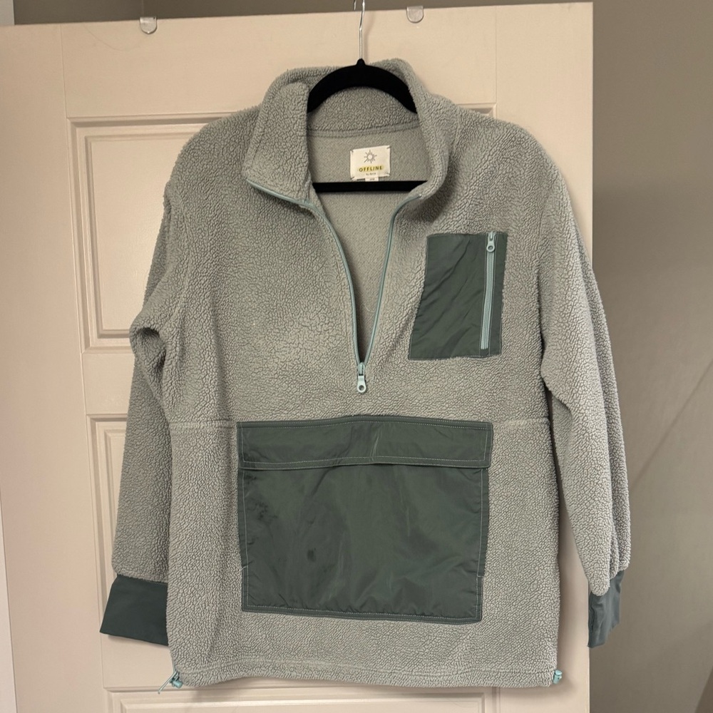 Aerie Offline Sherpa Quarter-zip
